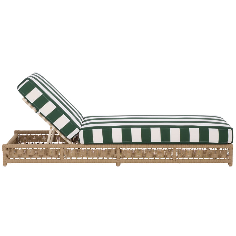Callan Lounger, Hunter Green Stripe