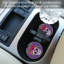 Flower Skull Single Round Absorbent Stone Car Coaster