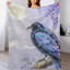 Jeté en flanelle de luxe Blue Wisteria-134404994