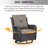 Wendye 4-Piece Outdoor Fire Pit Set With 2 Swivel Chairs & Side Table For Patio, Deck, Garden-173499759