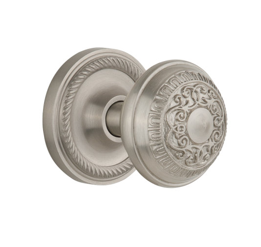 Double poignée de porte factice avec rosette grand victorian Newport