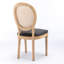 2 chaises de salle à manger, revêtement en lin gris avec dossier, fabrication en bois massif, coussin en mousse, capacité de poids de 300 lb supportée 2 et robustesse, rembourrage, charge maximale de 300 livres-1236957254
