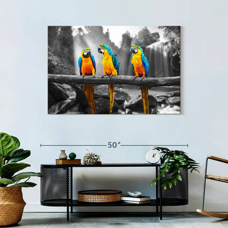 «Horizontal Vivid BW Abstract», reproduction sur toile, H 30 po x l 45 po x P 1,25 po
