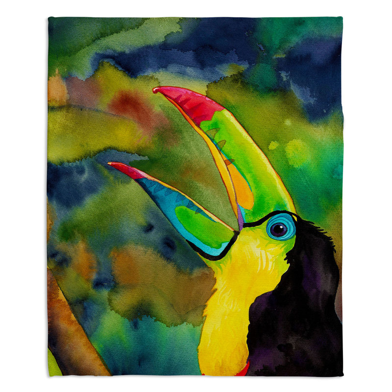  Jeté Toucan, l 68 po x L 80 po