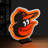 MLB BALTIMORE ORIOLES INFINITY LOGO LIGHT-136246351