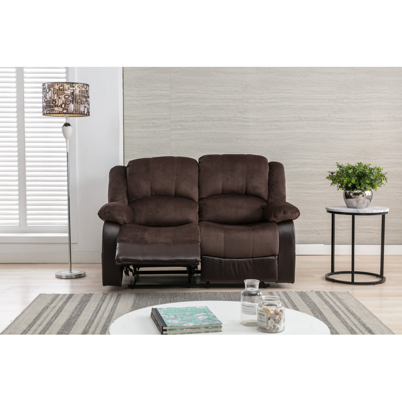 Causeuse Alizzon, Mélange de polyester chocolat