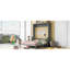 Grand lit avec tablette grise Space