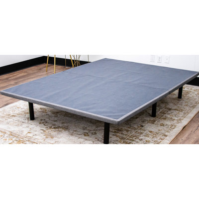 X Series Full Upholstered Platform - Gray Color, Foldable Hinged, 6 Adjustable Legs, 1000 Lbs Load Foundation Woven, Leg Height, Construction, Capacity