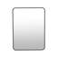 Miroir de salle de bain à cadre noir 24 po x 32 po - verre fin de 4 mm et panneau pour différents espaces en aluminium de qualité supérieure