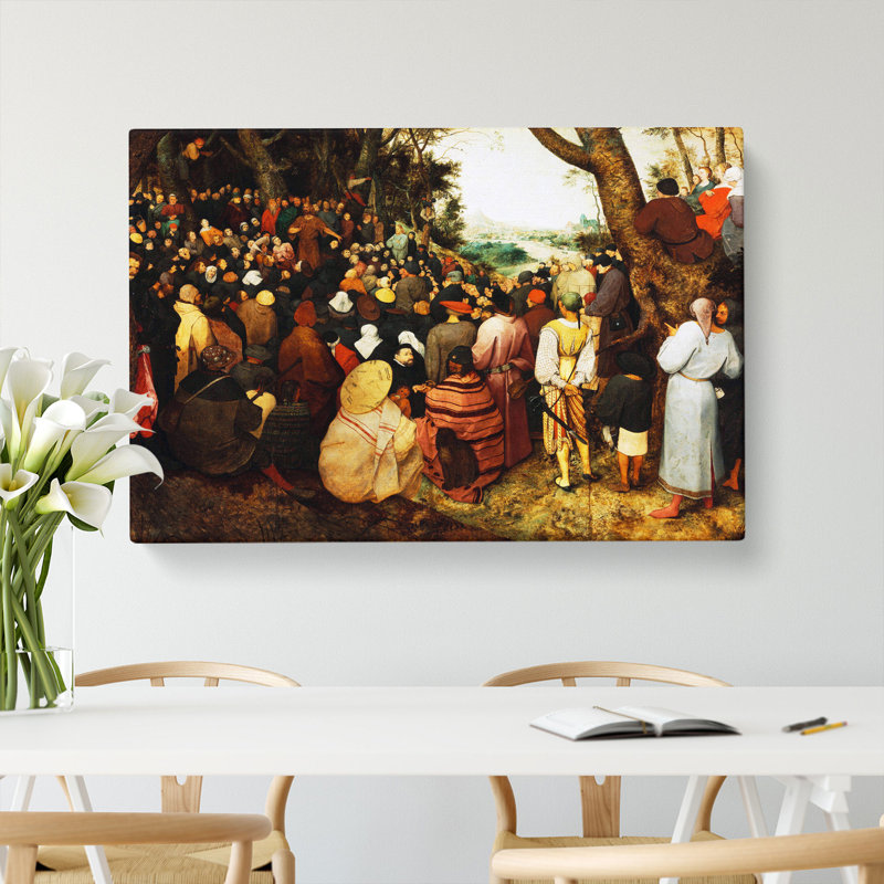 The Sermon Of Saint John The Baptist by Pieter Bruegel The Elder - Wrapped Canvas Painting, 50cm H x 76cm W x 3cm D