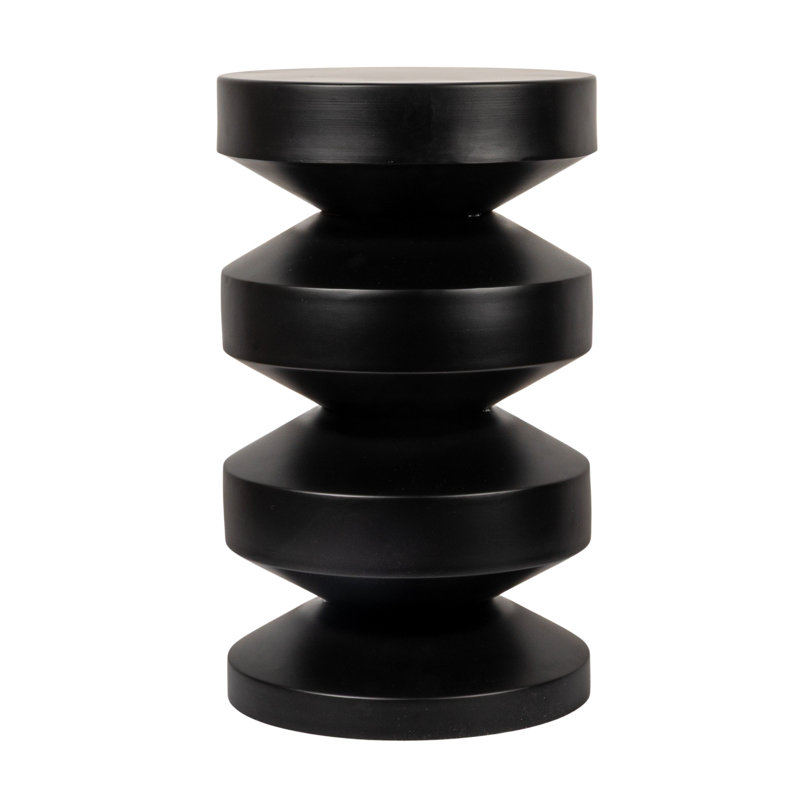 Metal Accordion Side Table, Black