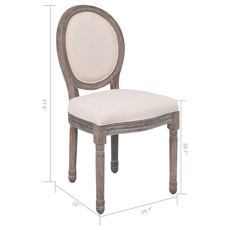 One Allium Way Preslar Hemp King Louis Back Dining Chair - ShopStyle