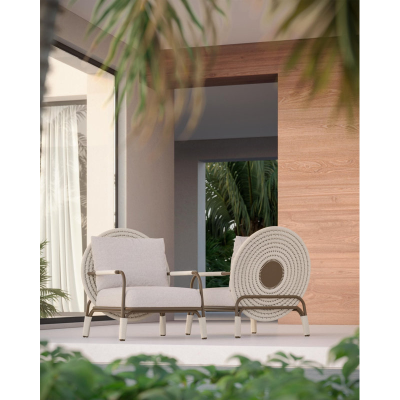 Zahara Club Chair Birch + Wheat Cushion