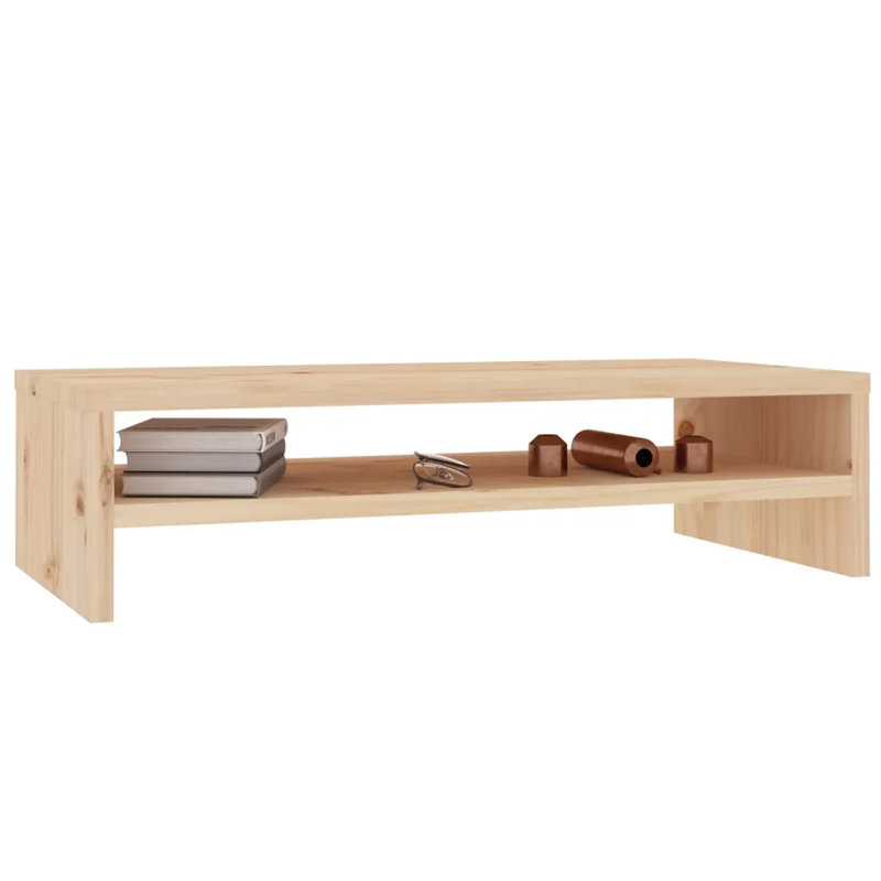 Berri Wood Stackable Monitor Stand, Natural
