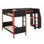 Lit superposé en L avec lit mezzanine pour jouer