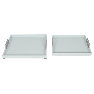 Botkin - Norman Wyatt Home - Ensemble de 2 plateaux en bois