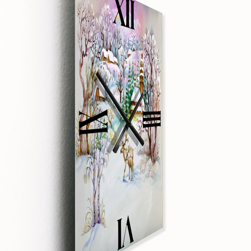 Horloge murale traditionnelle Winter Life, Petit