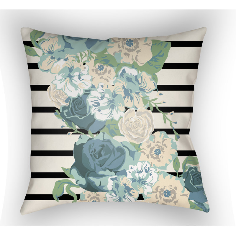 Lolita Sofia Indoor/Outdoor Throw Pillow, Blue, 16" H x 16" W x 3" D