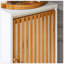 Armoire de salon avec porte à lattes en bambou, rangement polyvalent pour les essentiels de la salle de bain et de la maison, design élégant et durable