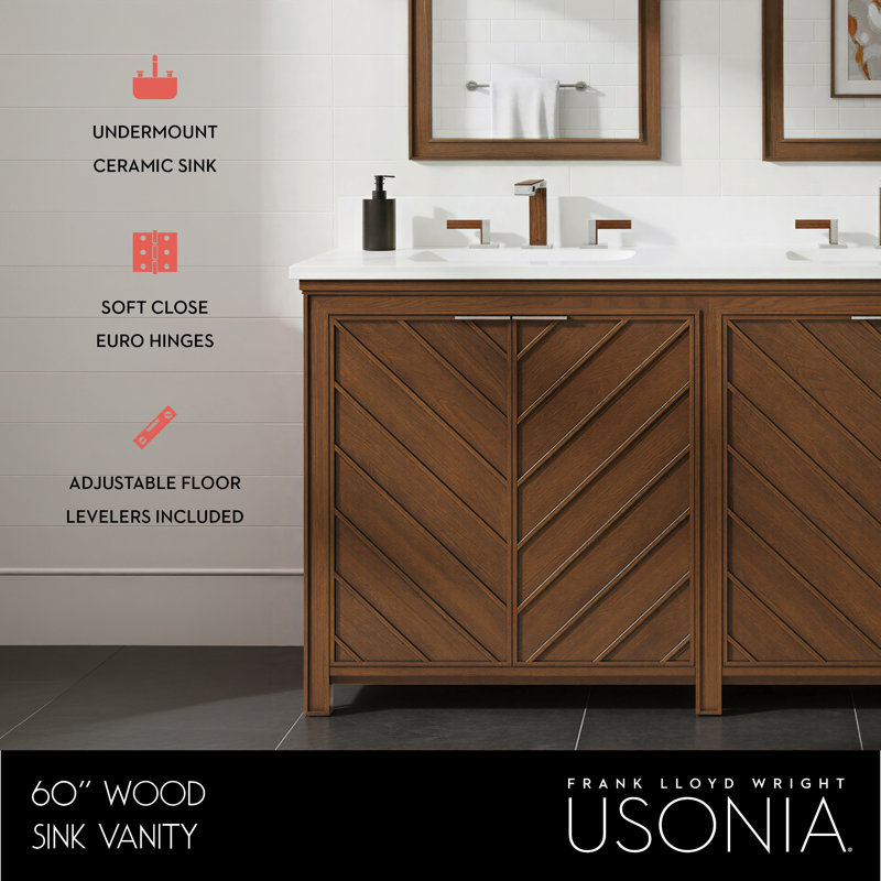 FLW Progression Wood Sink Vanity, 60