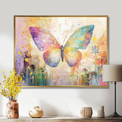 Floral Butterfly Delicate Wings III - Butterfly Wall Décor