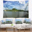 Tapisserie paysage de ciel large lake trees-28487416