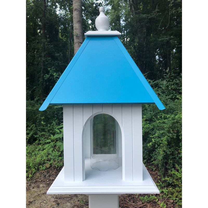 Mangeoire à oiseaux Kremer Tube, Bleu lagon