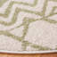 Tapis ivoire / sauge en polypropylène tissé à la machine Lorenco-797833396