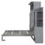 Lit escamotable double pleine grandeur avec tablettes, tiroirs et lumières DEL, gris-829372508-1066298647
