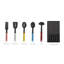 Elevate 5-Piece Kitchen Utensil Set with Storage Tray - Multicolor