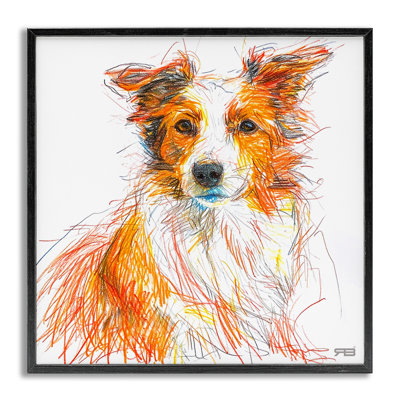 «Collie», croquis de giclée par Roozbeh Bahramali