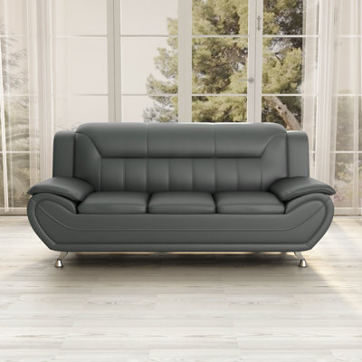 78.5'' Faux Leather Sofa
