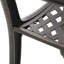 2 chaises en fonte d'aluminium pour la salle à manger, patine cuivrée, rouille, siège confortable, dossier à motif de nuage de deux chaises, rouille, sièges,