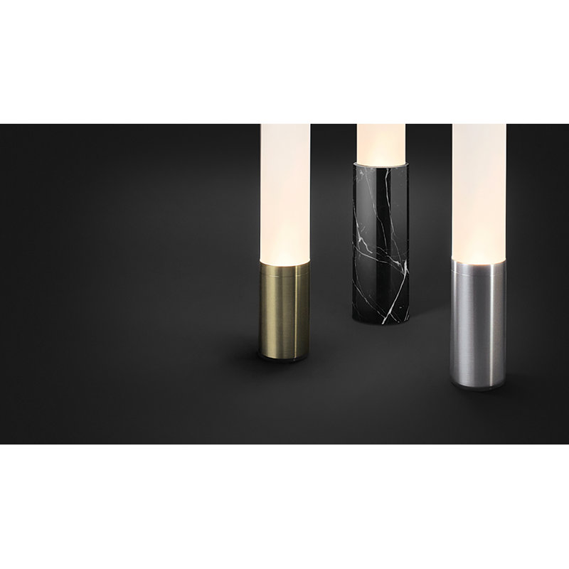 Elise Novelty Table Lamp, Black, 18" H x 3" W x 3" D