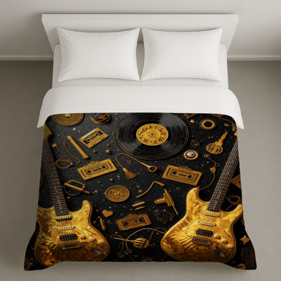 Housses de couette en vinyle Gold Electric Guitars