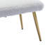 Fauteuil d'appoint en velours avec accoudoirs et dossier réglables, fauteuil capitonné à boutons, fauteuil inclinable simple avec repose-pieds-1053432824