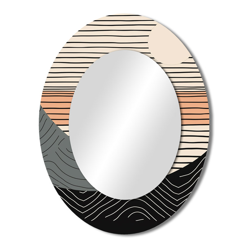 Miroir mural simple Simple Horizon III, 43 po x 33 po