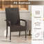 Stackable Outdoor Patio Dining Armchair-257214569
