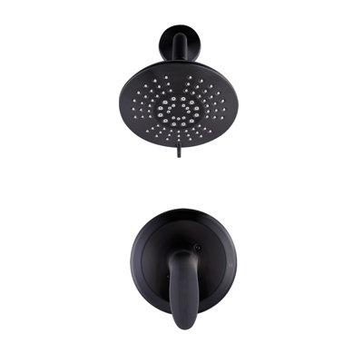 Robinet de douche à poignée simple à 5 jets avec pomme de douche à haute pression
