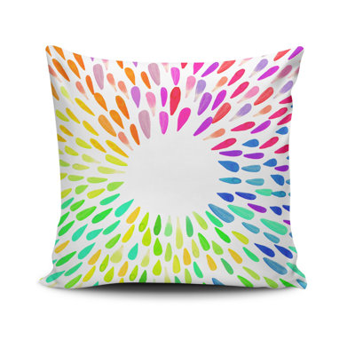 Eriqua Decorative Cushion Cover, 17 x 17 Inches, 50% Cotton / 50% Polyester | Machine Washable at 104°F, Ironable, Concealed Zip Closure | Perfect for Living Room, Bedroom, and Stylish Home Décor