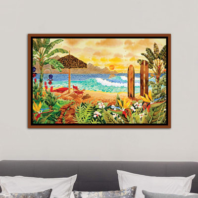Surfer sur les îles par Robin Wethe Altman - reproduction d'art
