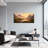 Abstract Mountain Valley Sunset Landscape Canvas Print-1220080585