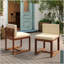 Ensemble de chaises de patio robustes et élégantes pour un repas confortable