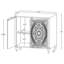 Armoire d'appoint 2 portes Angus