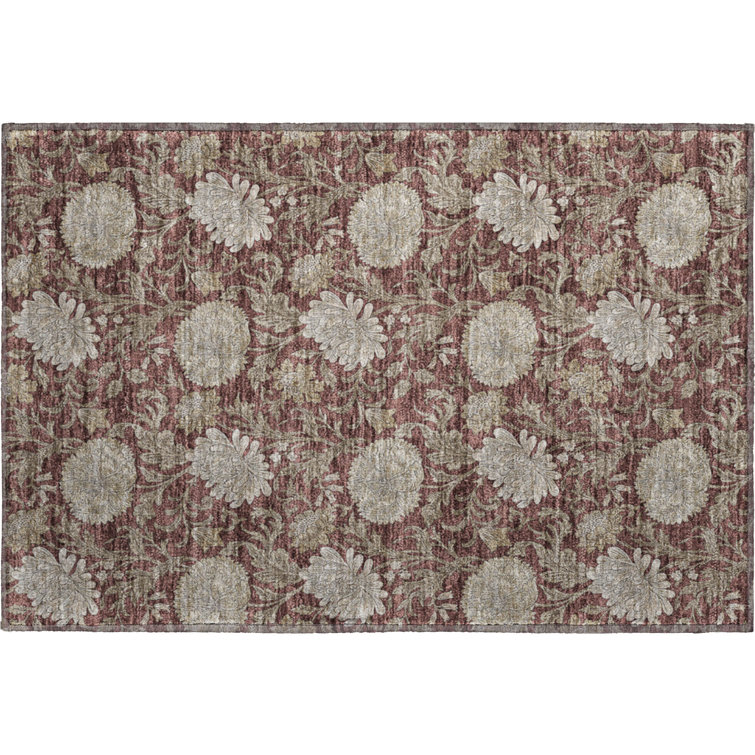 Premium Machine Washable Prisco Merlot Rug
