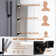 10 Inch All Metal Rainfall Shower Head with Handheld Combo, Push Button Switches