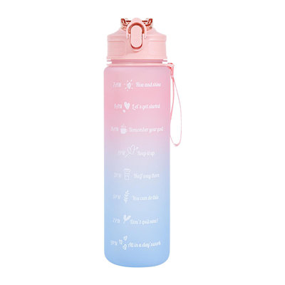 Bouteille d'eau de sport tasse d'eau grande capacité étudiant bouteille de remise en forme tasse de paille en plein air 750 ml très grand espace