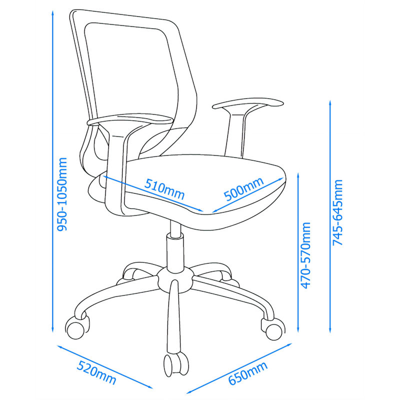 Purple Mesh Back Desk Chair