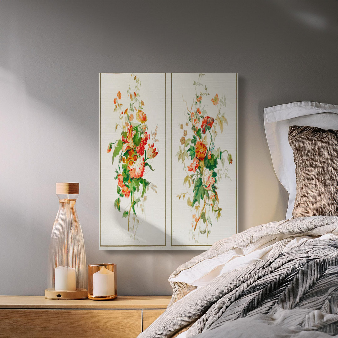 Grandmillennial Botanical Flower Wall Art