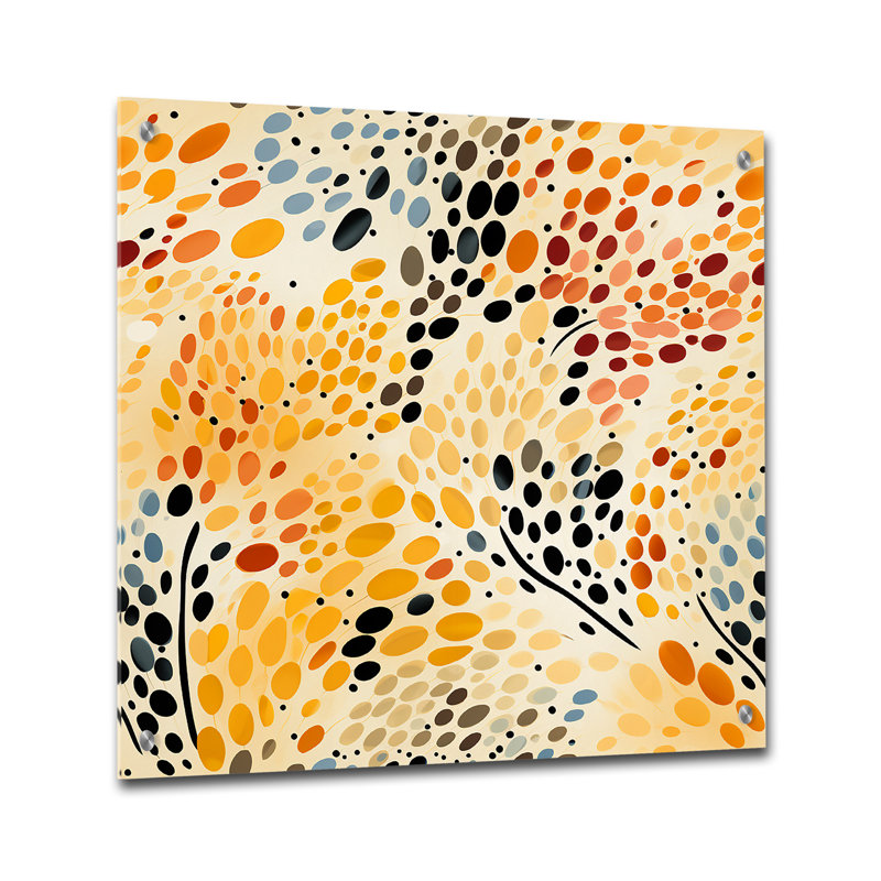 Coreon - Décoration murale acrylique à pois, H 36 po x l 36 po